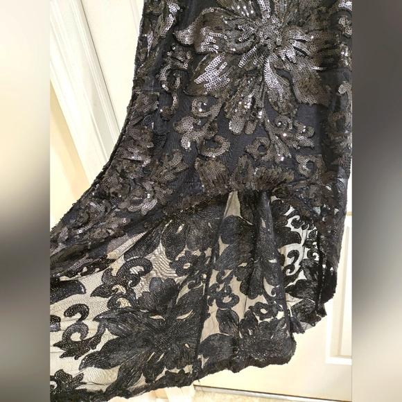 Venus Sequin Lace High-Low Dress Size 8 - Picture 6 of 8